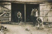 Blacksmith’s Forge Peak Lane Dundon Fred and John Wych at their forge.