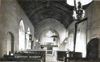 St Andrew’s Church View of the interior with oil lights and before the organ was installed