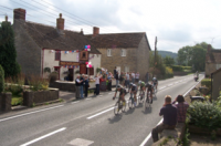 The Milk Race passing the Castlebrook Inn The Milk Race passing the Castlebrook Inn